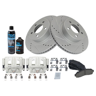 TRQ® - Performance Ceramic Front Brake Kit with Calipers
