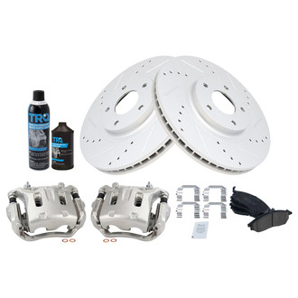 TRQ® - Performance Ceramic Front Brake Kit with Calipers