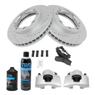 TRQ® - Performance Ceramic Front Brake Kit with Calipers