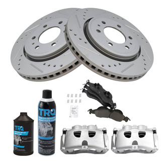 TRQ® - Performance Ceramic Front Brake Kit with Calipers