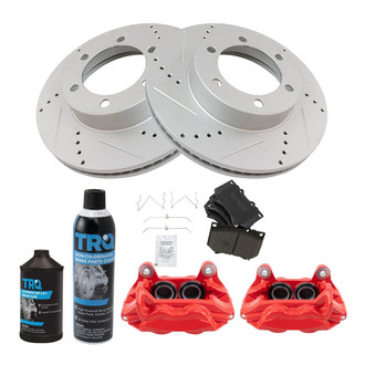 TRQ® - Performance Ceramic Front Brake Kit with Calipers