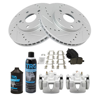 TRQ® - Performance Ceramic Front Brake Kit with Calipers