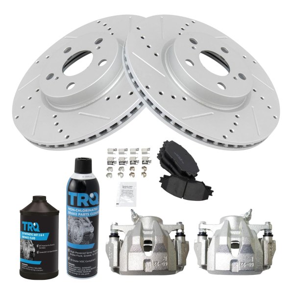 TRQ® - Performance Ceramic Front Brake Kit with Calipers