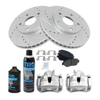 TRQ® - Performance Ceramic Front Brake Kit with Calipers