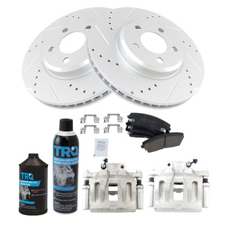 TRQ® - Performance Ceramic Front Brake Kit with Calipers