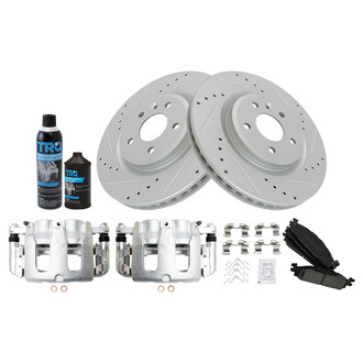 TRQ® - Performance Ceramic Front Brake Kit with Calipers
