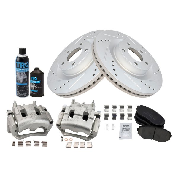 TRQ® - Performance Ceramic Front Brake Kit with Calipers