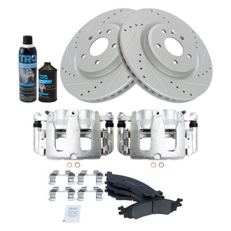 TRQ® - Performance Ceramic Front Brake Kit with Calipers