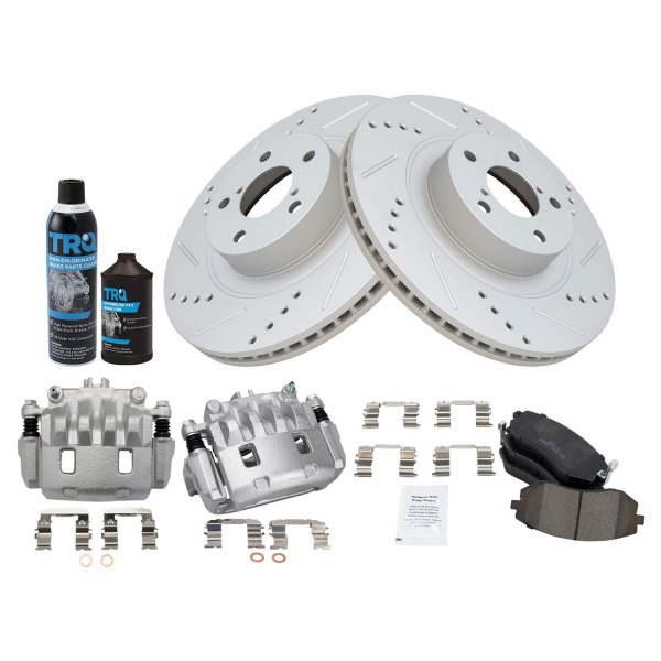 TRQ® - Performance Ceramic Front Brake Kit with Calipers