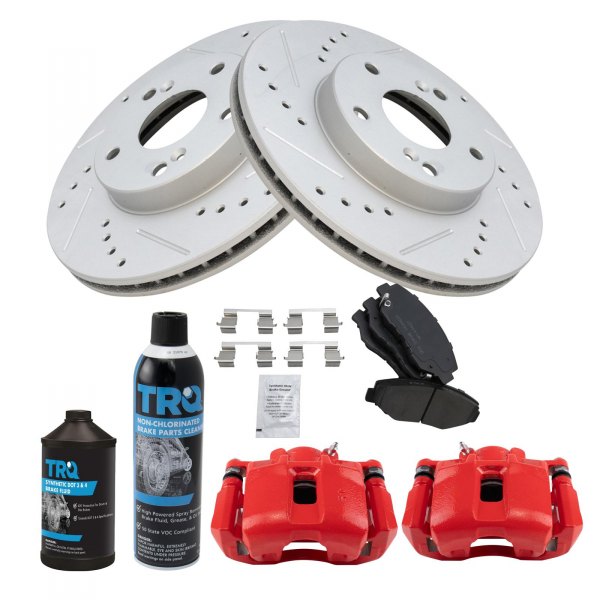 TRQ® - Performance Ceramic Front Brake Kit with Calipers