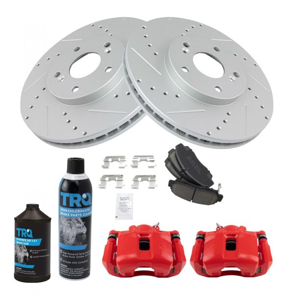 TRQ® - Performance Ceramic Front Brake Kit with Calipers