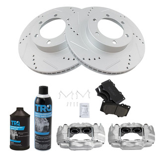 TRQ® - Performance Ceramic Front Brake Kit with Calipers
