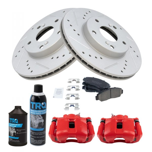 TRQ® - Performance Ceramic Front Brake Kit with Calipers