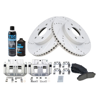 TRQ® - Performance Ceramic Front Brake Kit with Calipers