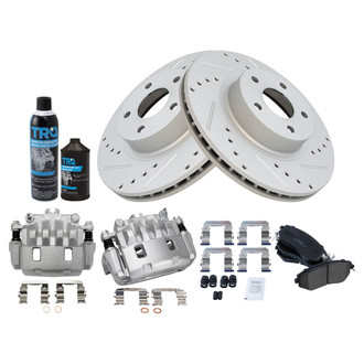 TRQ® - Performance Ceramic Front Brake Kit with Calipers