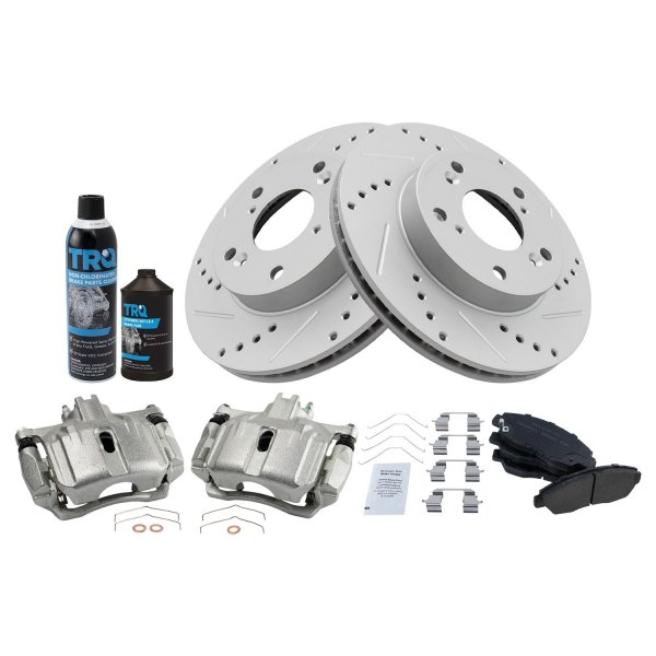 TRQ® - Performance Ceramic Front Brake Kit with Calipers