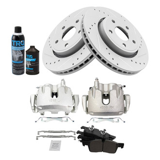 TRQ® - Performance Ceramic Front Brake Kit with Calipers