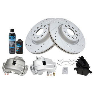 TRQ® - Performance Ceramic Front Brake Kit with Calipers