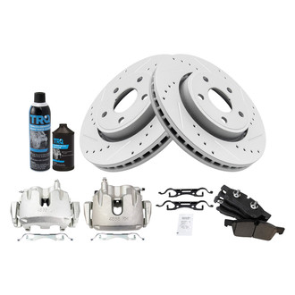 TRQ® - Performance Ceramic Front Brake Kit with Calipers