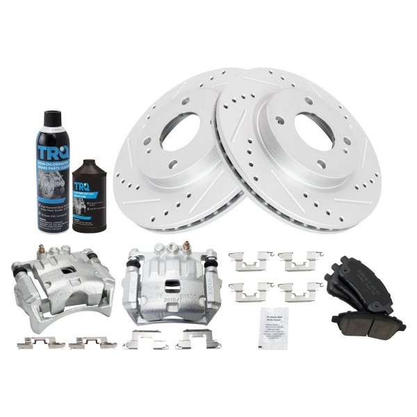 TRQ® - Performance Ceramic Front Brake Kit with Calipers