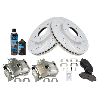 TRQ® - Performance Ceramic Front Brake Kit with Calipers