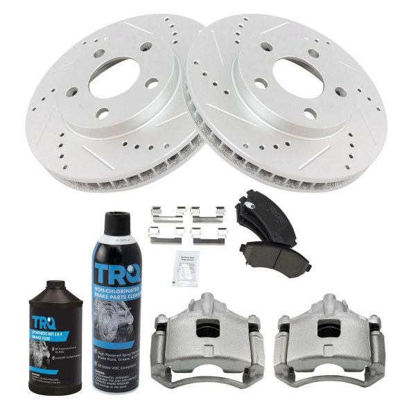 TRQ® - Performance Ceramic Front Brake Kit with Calipers