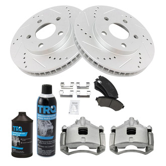 TRQ® - Performance Ceramic Front Brake Kit with Calipers