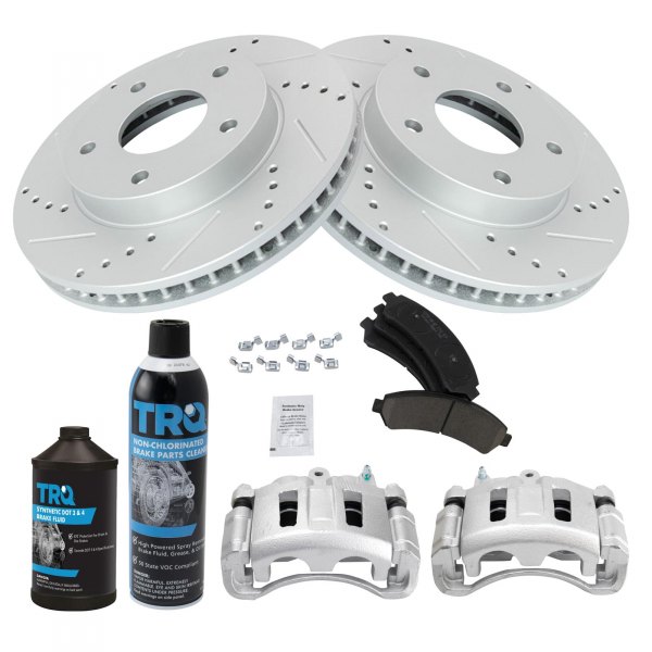 TRQ® - Performance Ceramic Front Brake Kit with Calipers