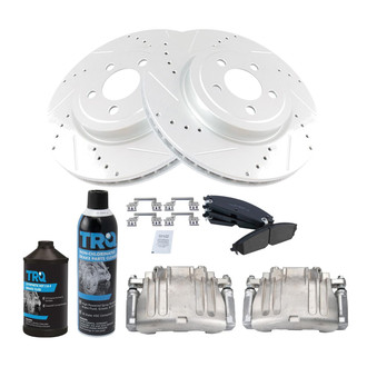 TRQ® - Performance Ceramic Front Brake Kit with Calipers