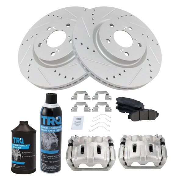 TRQ® - Performance Ceramic Front Brake Kit with Calipers