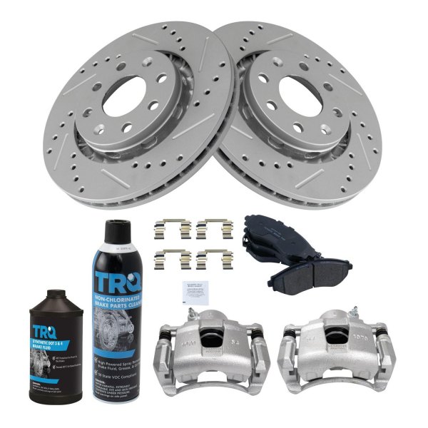 TRQ® - Performance Ceramic Front Brake Kit with Calipers