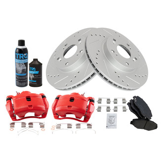 TRQ® - Performance Ceramic Front Brake Kit with Calipers