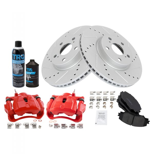 TRQ® - Performance Ceramic Front Brake Kit with Calipers