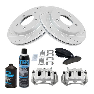 TRQ® - Performance Ceramic Front Brake Kit with Calipers