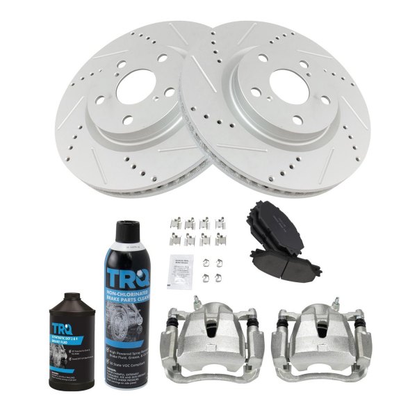 TRQ® - Performance Ceramic Front Brake Kit with Calipers