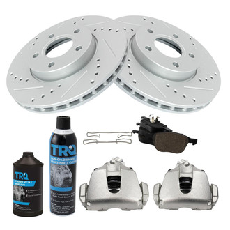TRQ® - Performance Ceramic Front Brake Kit with Calipers