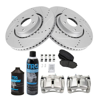 TRQ® - Performance Ceramic Front Brake Kit with Calipers