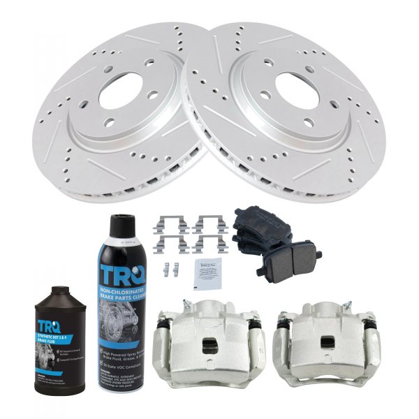 TRQ® - Performance Ceramic Front Brake Kit with Calipers