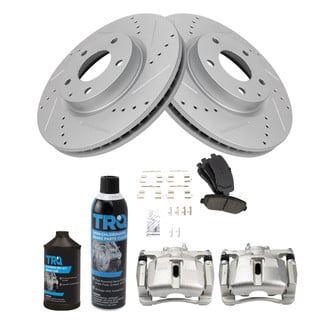 TRQ® - Performance Ceramic Front Brake Kit with Calipers