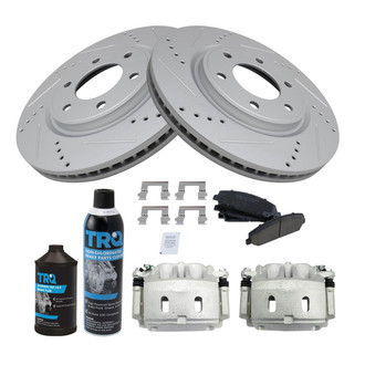 TRQ® - Performance Ceramic Front Brake Kit with Calipers