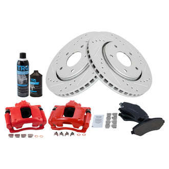 TRQ® - Performance Ceramic Front Brake Kit with Calipers
