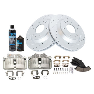 TRQ® - Performance Ceramic Front Brake Kit with Calipers
