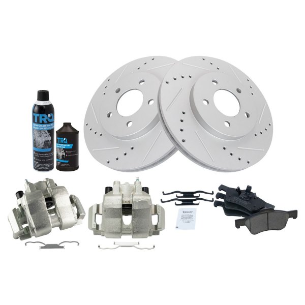 TRQ® - Performance Ceramic Front Brake Kit with Calipers