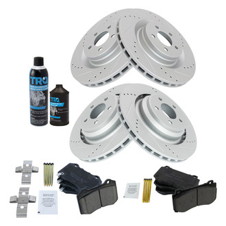 TRQ® - Performance Ceramic Front and Rear Brake Kit