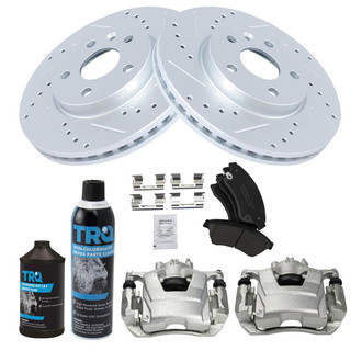 TRQ® - Performance Ceramic Front Brake Kit with Calipers