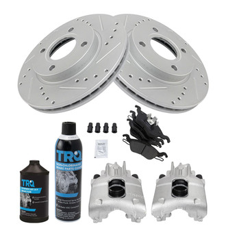 TRQ® - Performance Ceramic Front Brake Kit with Calipers