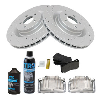 TRQ® - Performance Ceramic Front Brake Kit with Calipers