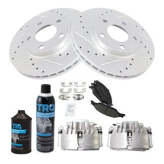 TRQ® - Performance Ceramic Front Brake Kit with Calipers
