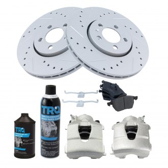TRQ® - Performance Ceramic Front Brake Kit with Calipers