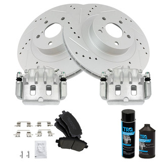 TRQ® - Performance Ceramic Front Brake Kit with Calipers